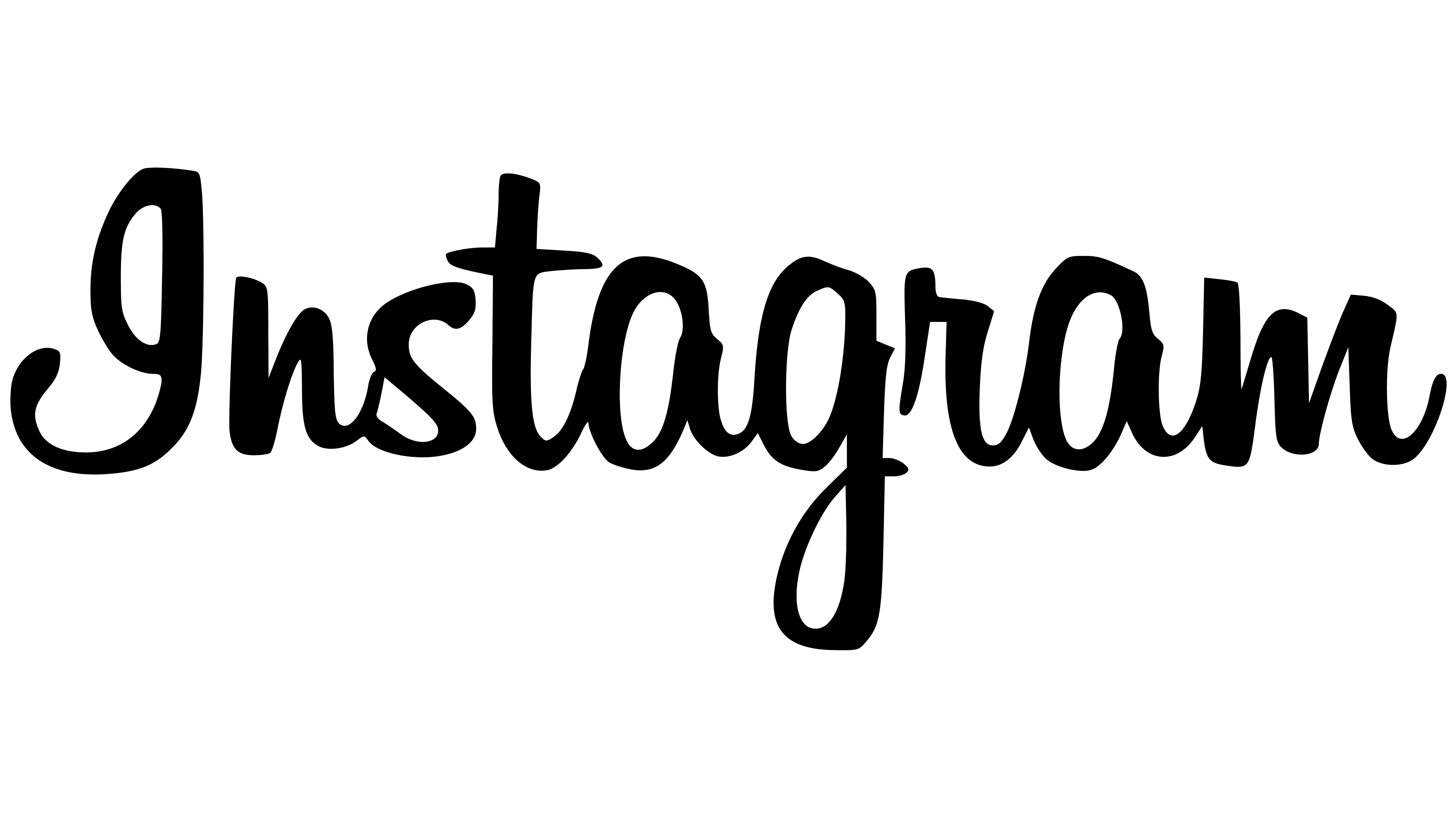 Instagram logo written in cursive.